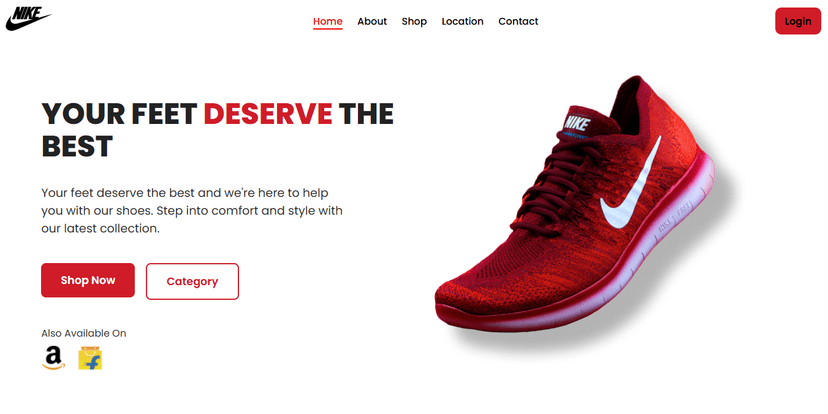 Nike Landing Page